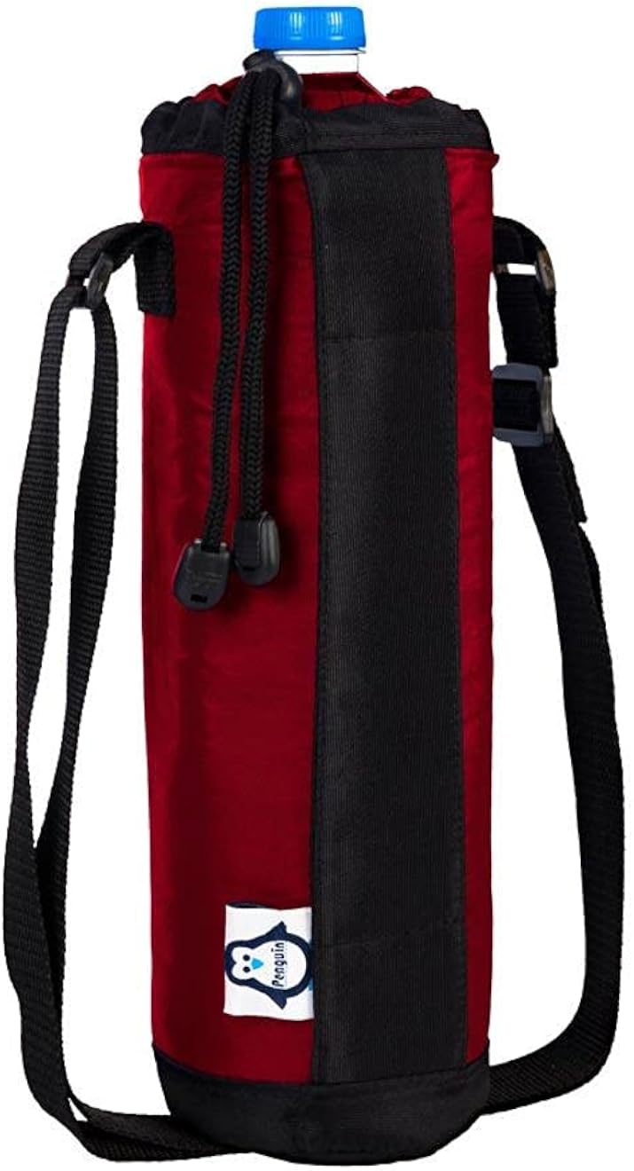 حقيبة زجاجة معزولة من بنجوين - صغيرة - مقاومة للماء حتى 600 ملم - 22*7 مم - أحمر داكن